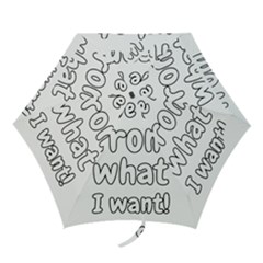 Save Me From What I Want Mini Folding Umbrellas by Valentinaart