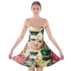 Little Girl Victorian Collage Strapless Bra Top Dress by snowwhitegirl
