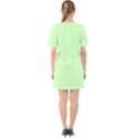 Green Chevron Sixties Short Sleeve Mini Dress View2