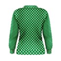  White Shamrocks On Green St. Patrick s Day Ireland Women s Sweatshirt View2