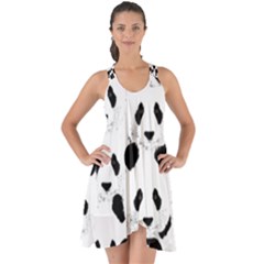 Panda Pattern Show Some Back Chiffon Dress by Valentinaart