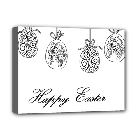 Easter Eggs Deluxe Canvas 16  X 12   by Valentinaart
