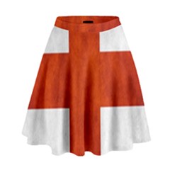 England Flag High Waist Skirt by Valentinaart