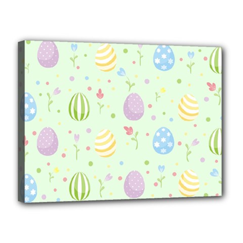Easter Pattern Canvas 16  X 12  by Valentinaart