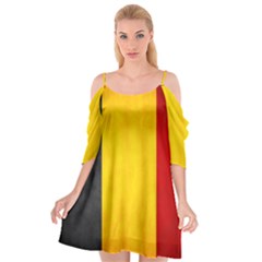 Belgium Flag Cutout Spaghetti Strap Chiffon Dress by Valentinaart