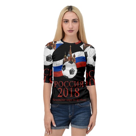 Russia Football World Cup Quarter Sleeve Raglan Tee by Valentinaart
