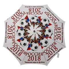 Russia Football World Cup Hook Handle Umbrellas (large) by Valentinaart