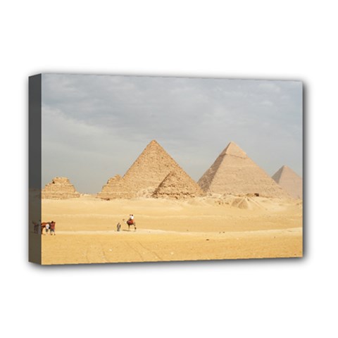 Giza Pyramids Deluxe Canvas 18  X 12   by StarvingArtisan