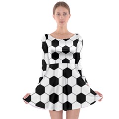 Football Long Sleeve Skater Dress by Valentinaart