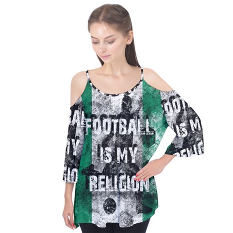 Football Is My Religion Flutter Tees by Valentinaart