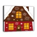 Christmas House Clipart Deluxe Canvas 20  x 16   View1