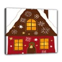 Christmas House Clipart Deluxe Canvas 24  x 20   View1