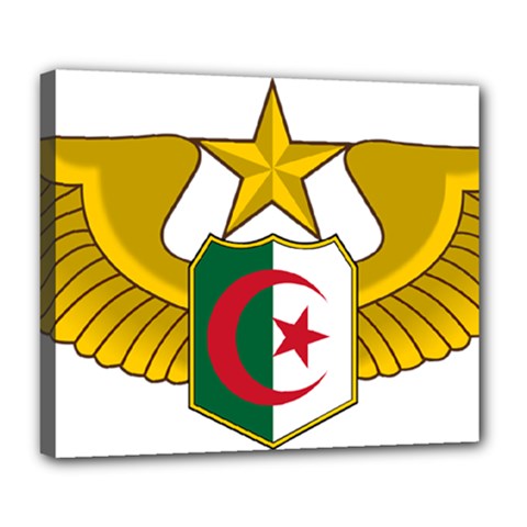 Badge Of The Algerian Air Force  Deluxe Canvas 24  X 20   by abbeyz71