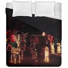 Holiday Lights Christmas Yard Decorations Duvet Cover Double Side (california King Size) by Sapixe