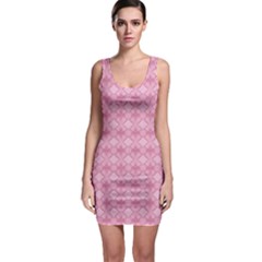 Pattern Pink Grid Pattern Bodycon Dress by Sapixe