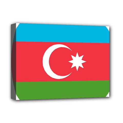 Roundel Of Azerbaijan Air Force Deluxe Canvas 16  X 12   by abbeyz71