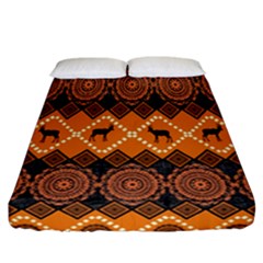 Traditiona  Patterns And African Patterns Fitted Sheet (california King Size) by Sapixe