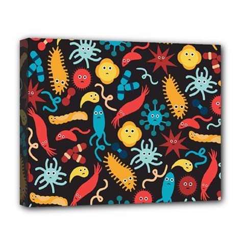 Virus Pattern Deluxe Canvas 20  X 16   by Sapixe