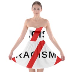 No Racism Strapless Bra Top Dress by demongstore