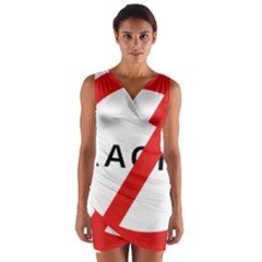 2000px No Racism Svg Wrap Front Bodycon Dress by demongstore