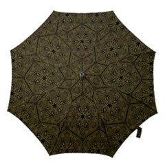Texture Background Mandala Hook Handle Umbrellas (large) by Sapixe