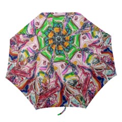 Budha Denied The Shine Of The World Folding Umbrellas by bestdesignintheworld