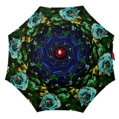 Tumble Weed And Blue Rose Straight Umbrellas by bestdesignintheworld