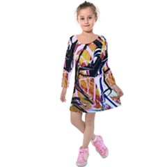 Immediate Attraction 2 Kids  Long Sleeve Velvet Dress by bestdesignintheworld