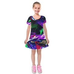 Spooky Attick 5 Kids  Short Sleeve Velvet Dress by bestdesignintheworld