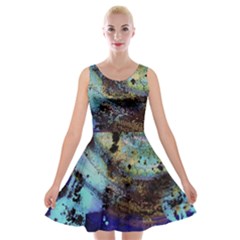 Blue Options 3 Velvet Skater Dress by bestdesignintheworld