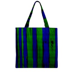 Stripes Zipper Grocery Tote Bag by bestdesignintheworld