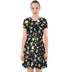 Space Pattern Adorable In Chiffon Dress by Valentinaart