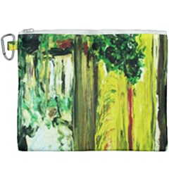 Old Tree And House With An Arch 8 Canvas Cosmetic Bag (xxxl) by bestdesignintheworld