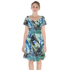 June Gloom 5 Short Sleeve Bardot Dress by bestdesignintheworld