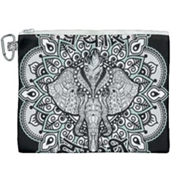 Ornate Hindu Elephant  Canvas Cosmetic Bag (xxxl) by Valentinaart