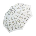 Letters Gold Classic Alphabet Folding Umbrellas View2