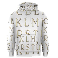 Letters Gold Classic Alphabet Men s Pullover Hoodie by Sapixe
