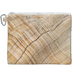 Abstract Brown Tree Timber Pattern Canvas Cosmetic Bag (xxxl) by Sapixe