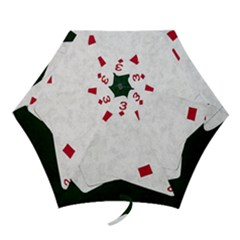 Poker Hands   Straight Flush Diamonds Mini Folding Umbrellas by FunnyCow
