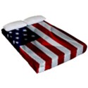 American Usa Flag Vertical Fitted Sheet (California King Size) View2