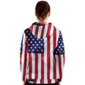 American Usa Flag Vertical Women s Zipper Hoodie View2