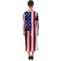 American Usa Flag Vertical Quarter Sleeve Midi Bodycon Dress View2