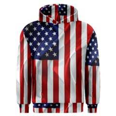 American Usa Flag Vertical Men s Overhead Hoodie by FunnyCow