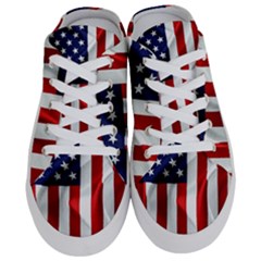 American Usa Flag Vertical Half Slippers by FunnyCow
