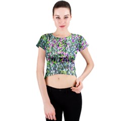 Lilacs Of The First Water Crew Neck Crop Top by FunnyCow