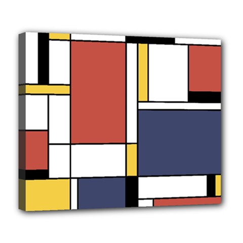 Abstract Art Of De Stijl Deluxe Canvas 24  X 20   by FunnyCow