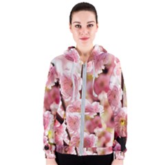 Blooming Almond At Sunset Women s Zipper Hoodie by FunnyCow