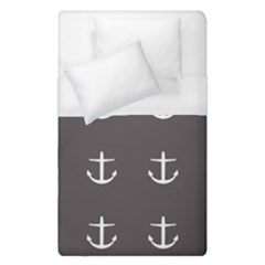 Grey Anchors Duvet Cover (single Size) by snowwhitegirl