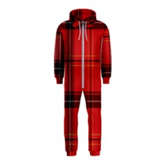 Red Plaid Hooded Jumpsuit (kids) by snowwhitegirl