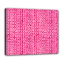 Knitted Wool Bright Pink Deluxe Canvas 24  x 20   View1